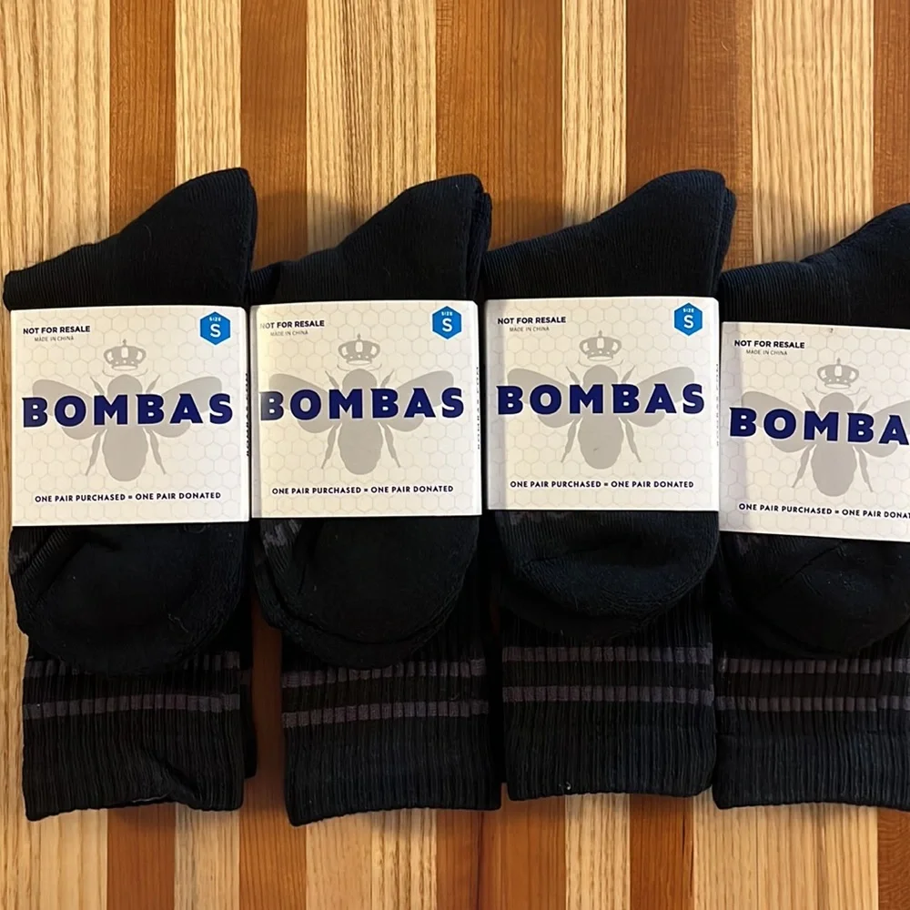 Bombas Crew Calf Socks-NEW 4 Pack - Picture 2 of 5